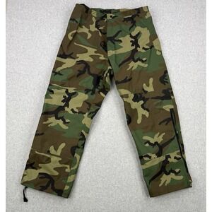 Vintage US Military Pants Mens Medium Woodland Camo Cold Weather‎ Gore-Tex 90s